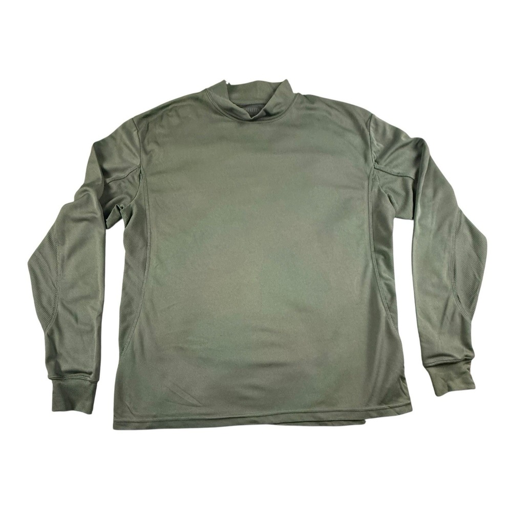 Beretta Base Layer Shirt Mens‎ Large Olive Green Long Sleeve Performance